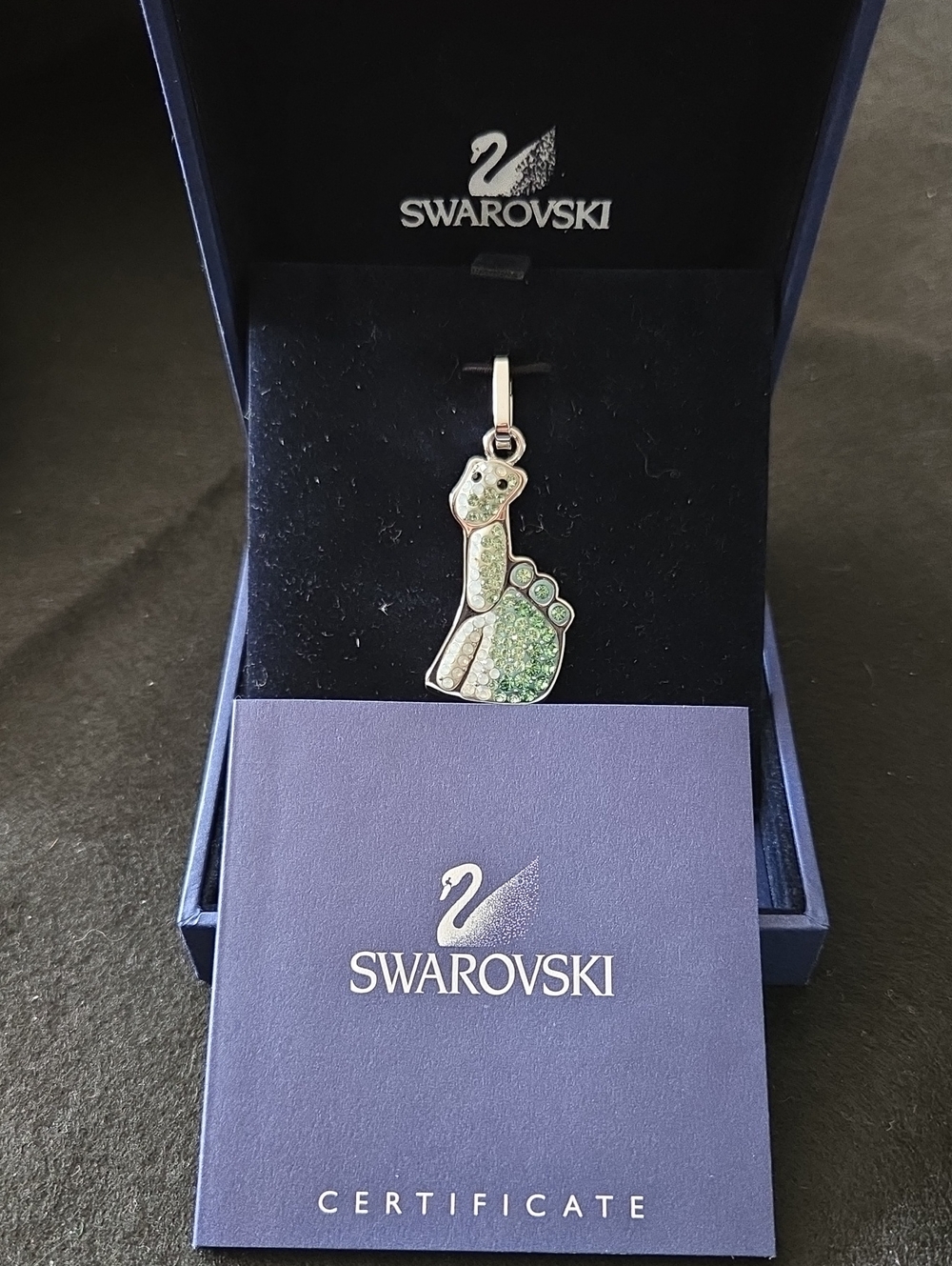 NIB Retired Swarovski Y2K Lovlots "Jay D." Dinosaur Charm 863787 Mint Condition